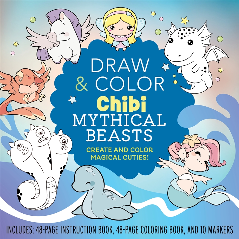 Draw and Color Chibi Mythical Beasts Kit/Product Detail/Crafts & Handiwork