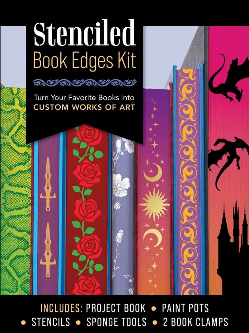 Stenciled Book Edges Kit/Product Detail/Crafts & Handiwork