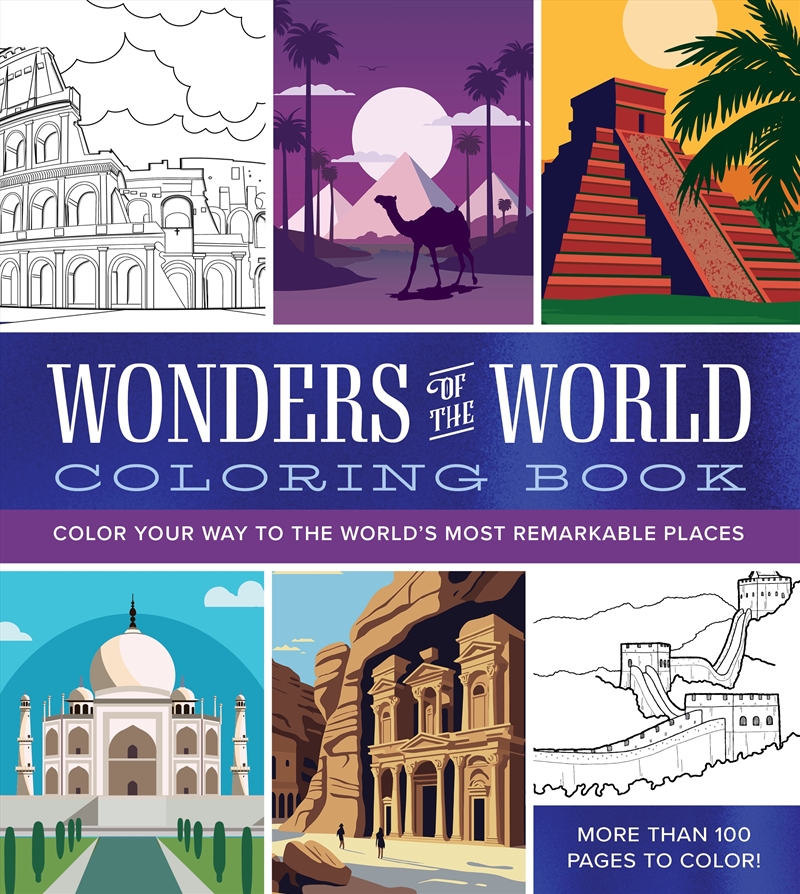 Wonders of the World Coloring Book/Product Detail/Adults Colouring