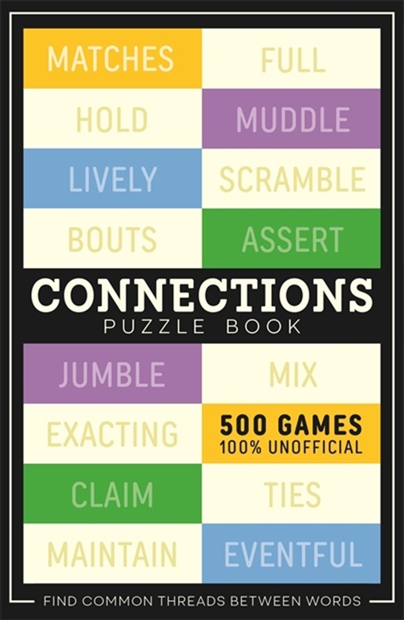 Connections Puzzle Book/Product Detail/Adults Activity Books