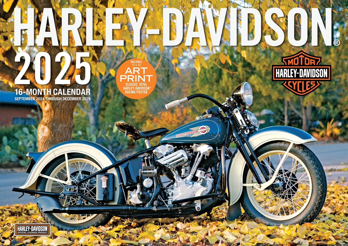 Harley Davidson 2025 calendar (large)/Product Detail/Calendars & Diaries