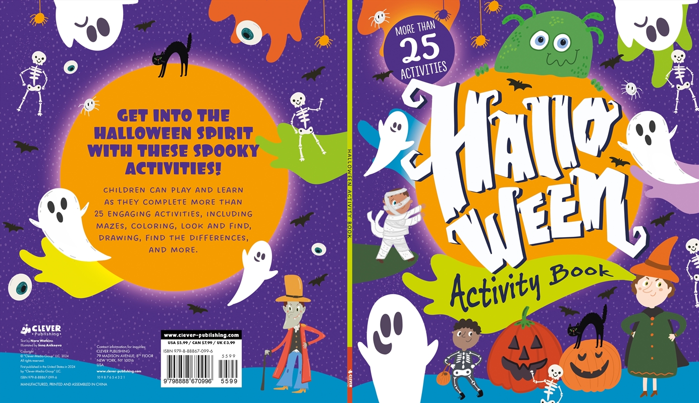 Halloween Activity Book/Product Detail/Kids Activity Books