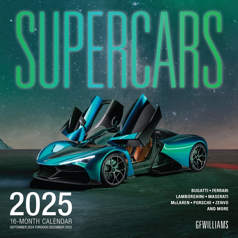 Supercars 2025 Calendar/Product Detail/Calendars & Diaries