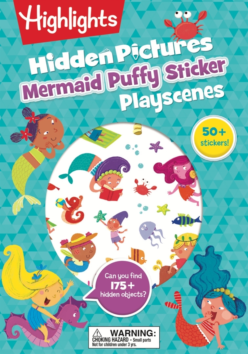 Mermaid Hidden Pictures Puffy Sticker Playscenes/Product Detail/Childrens