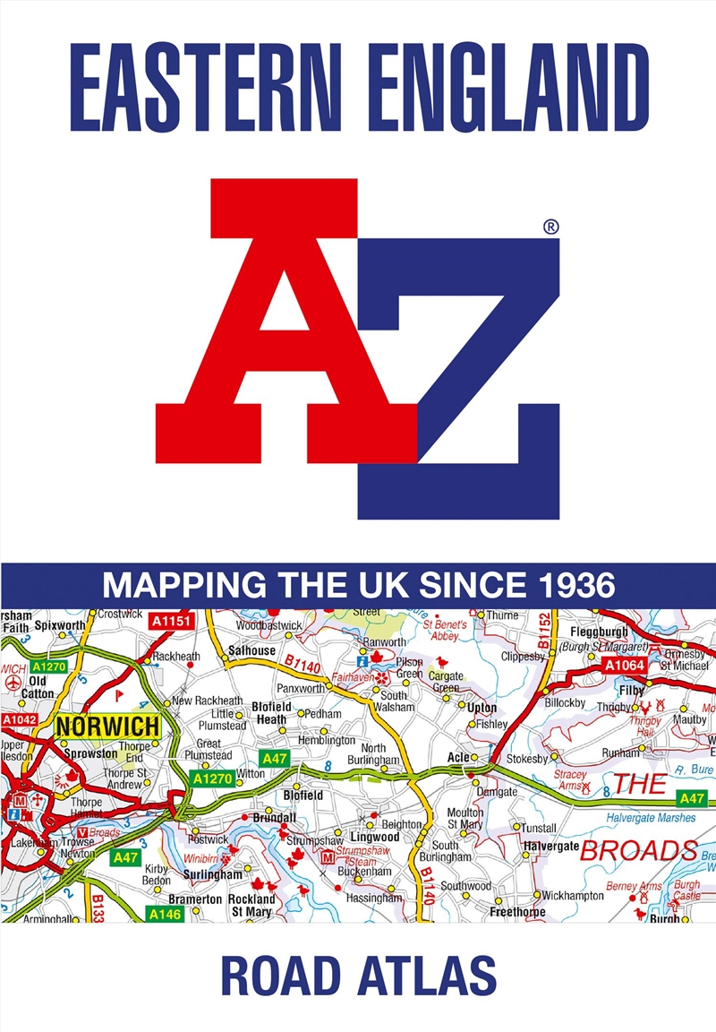 Eastern England A-Z Road Atlas/Product Detail/Travel & Holidays