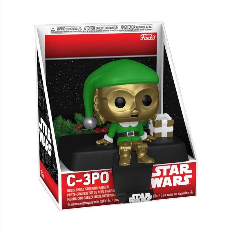 Star Wars - C-3PO Pop! Edge-Sitter Stocking Hanger/Product Detail/Funko Collections