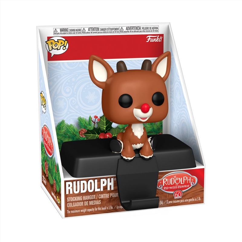 Rudolph - Rudolph Pop! Edge-Sitter Stocking Hanger/Product Detail/Funko Collections