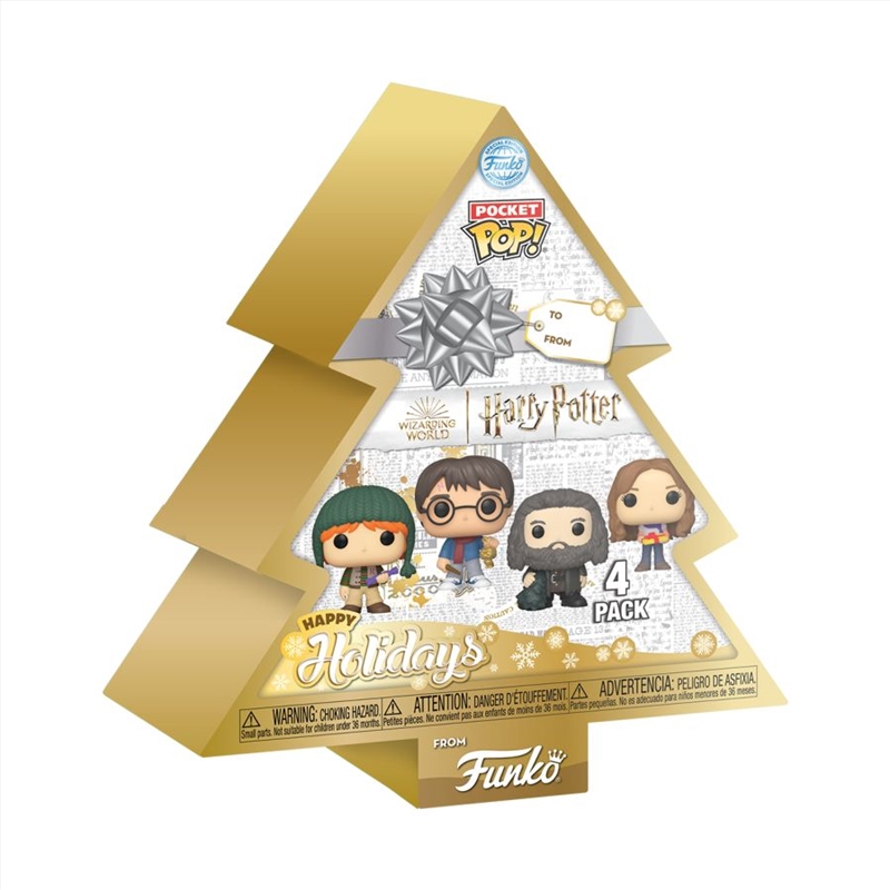 Harry Potter - Tree Holiday US Exclusive Pocket Pop! 4-Pack [RS]/Product Detail/Funko Collections