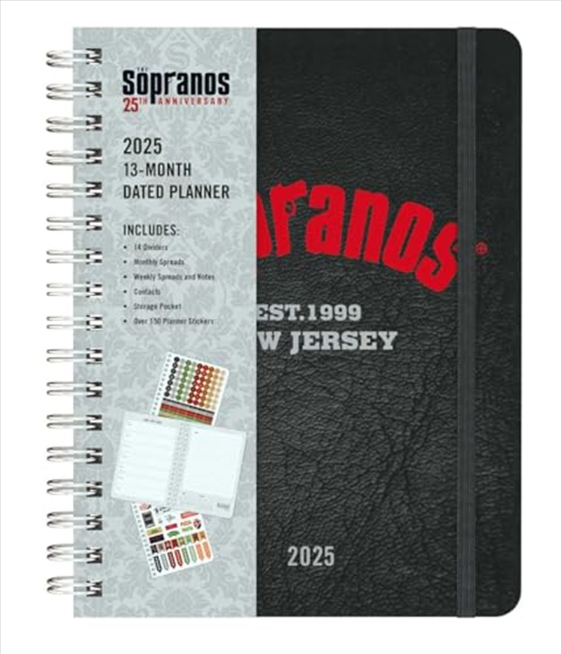 2025 The Sopranos 13-Month Weekly Planner/Product Detail/Reading