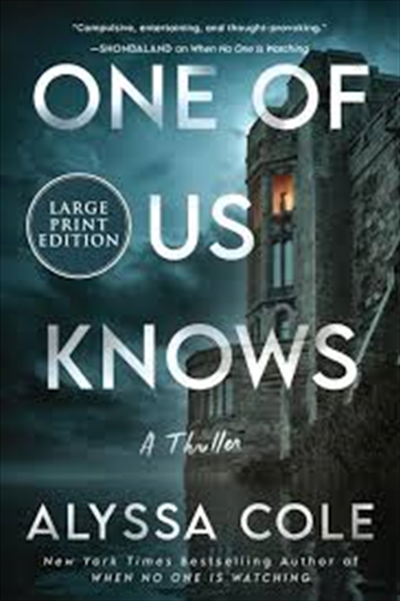 One of Us Knows [Large Print]/Product Detail/Thrillers & Horror Books