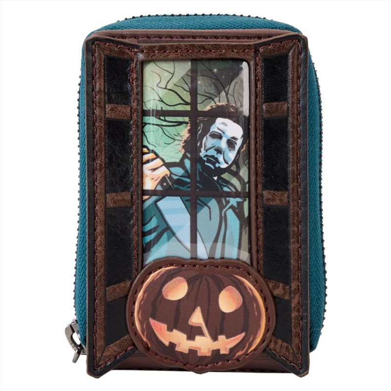 Loungefly Halloween - Michael Myers Pumpkin Glow Accordion Zip Around Wallet/Product Detail/Wallets