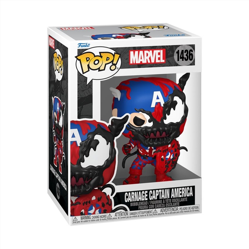 Marvel: Carnageized - Captain America Pop! Vinyl/Product Detail/Standard Pop Vinyl