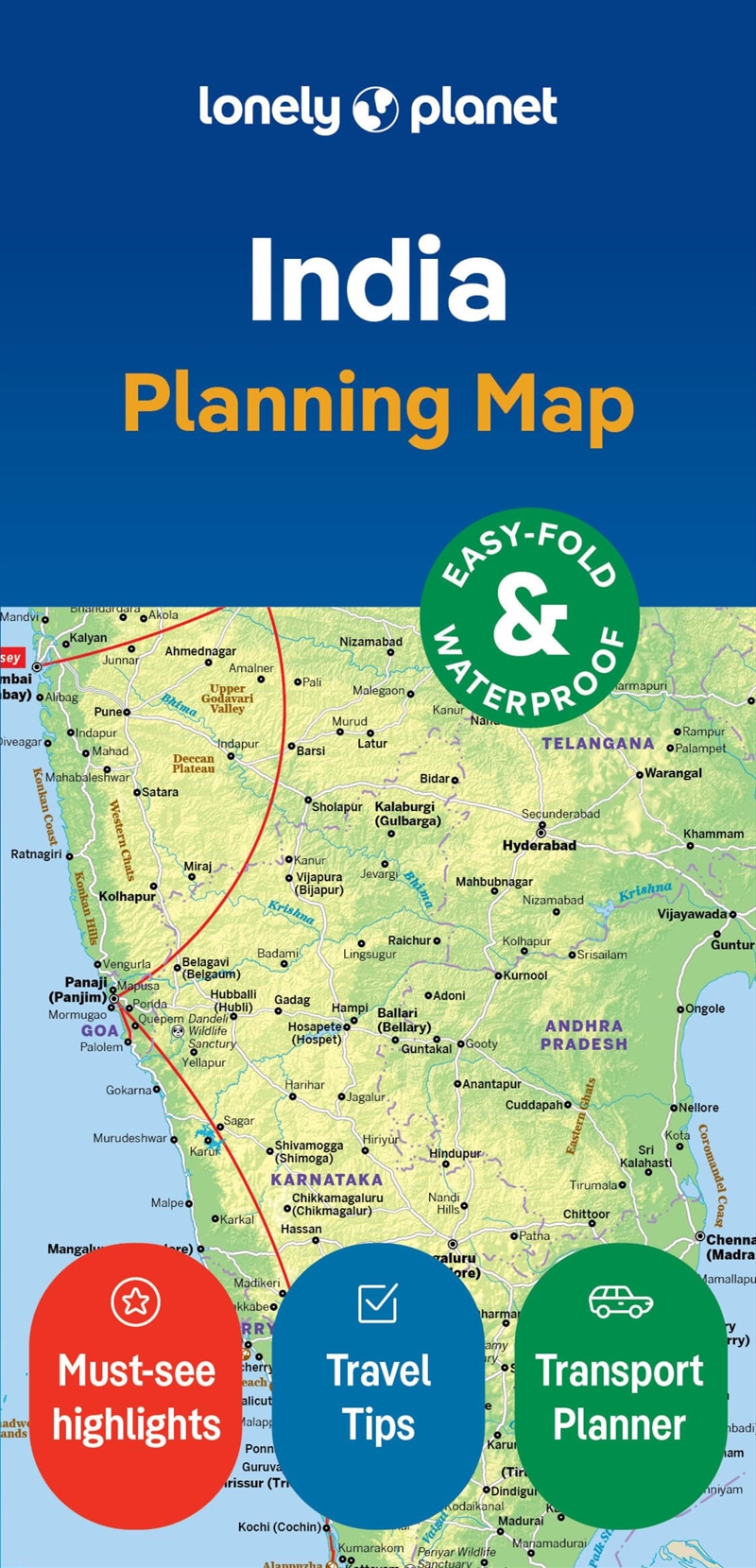 Lonely Planet India Planning Map/Product Detail/Reference & Encylopaedias