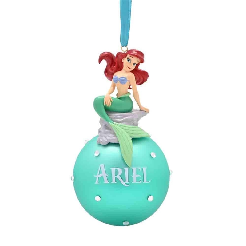 Disney Christmas: Ariel On Glass Bauble/Product Detail/Decor