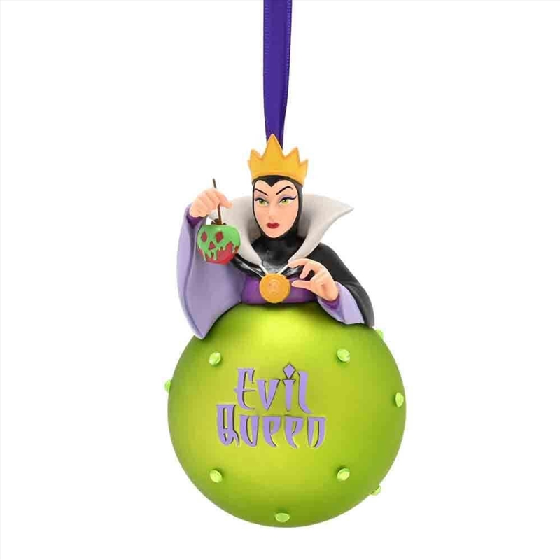 Disney Christmas: Evil Queen On Glass Bauble/Product Detail/Decor