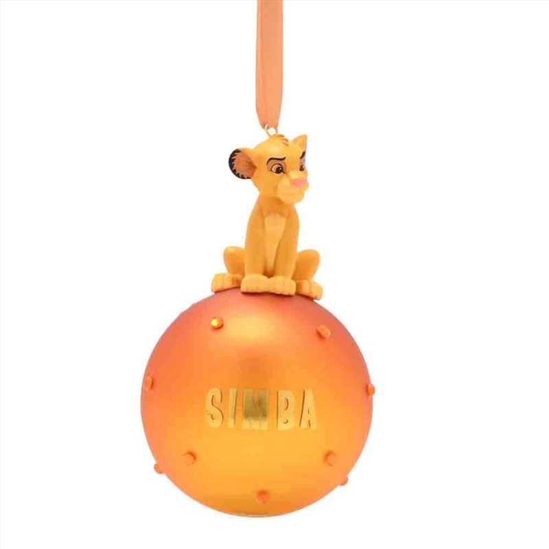 Disney Christmas: Simba On Glass Bauble/Product Detail/Decor