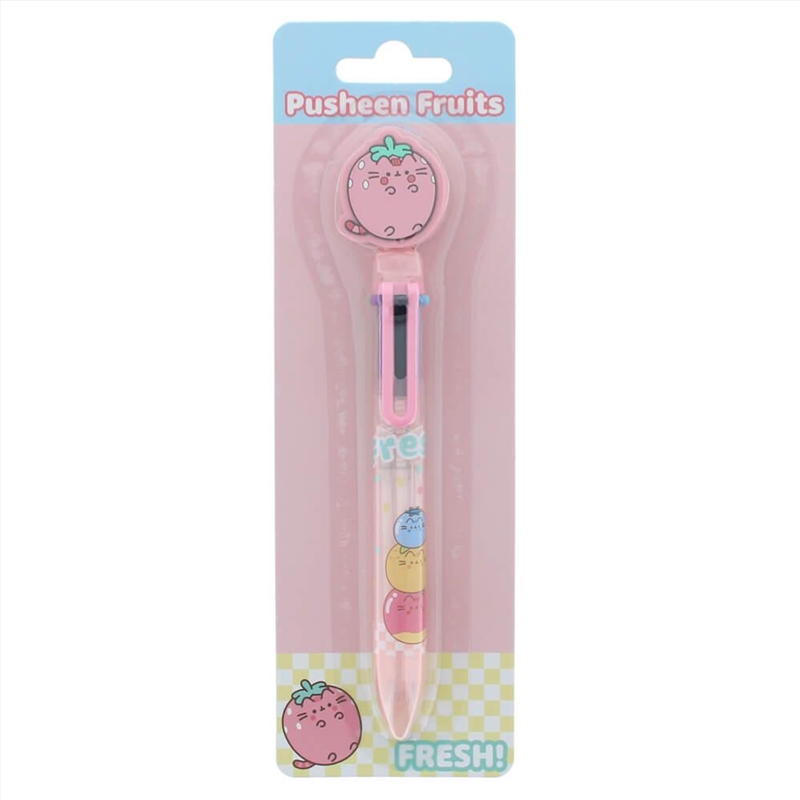 Pusheen Fruits 6 Colour Pen/Product Detail/Stationery