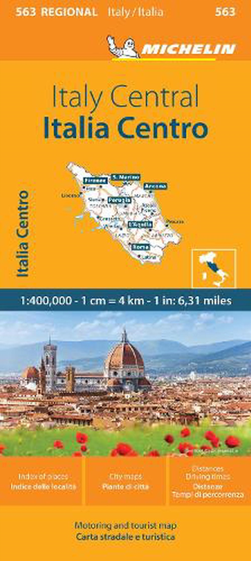 Italy Centre - Michelin Regional Map 563/Product Detail/Travel & Holidays