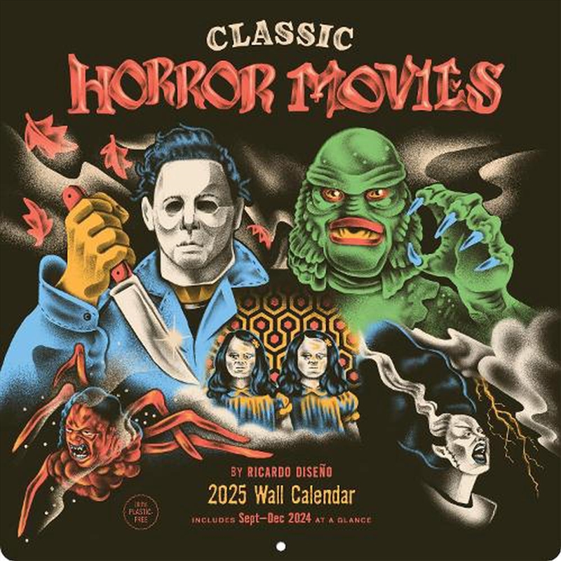 Classic Horror Movies 2025 Wall Calendar/Product Detail/Calendars & Diaries