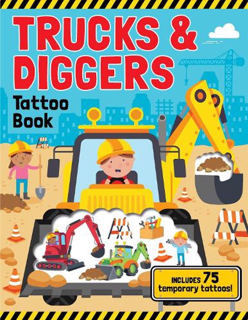 Trucks & Diggers - Tattoo Acti/Product Detail/Kids Activity Books