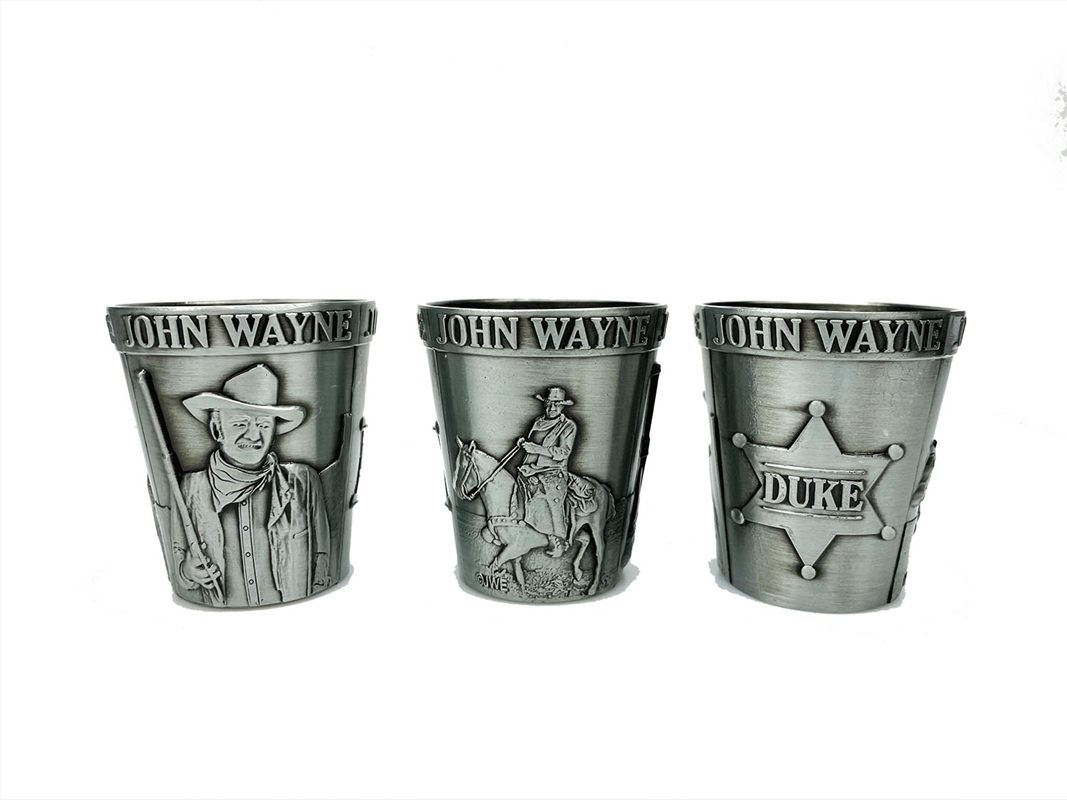 John Wayne Shot Glass Pewter/Product Detail/Flasks & Shot Glasses