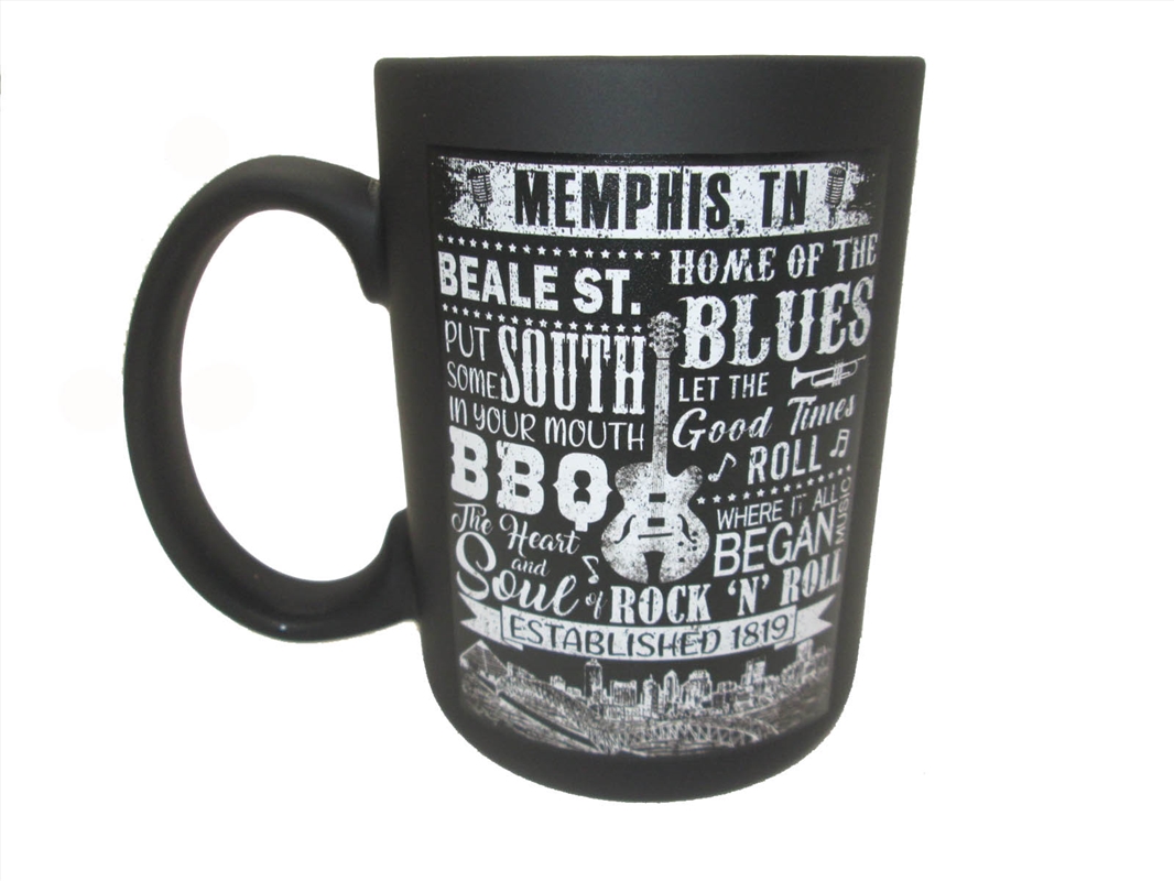 Memphis Mug Matte Blk & Wht Collage/Product Detail/Mugs