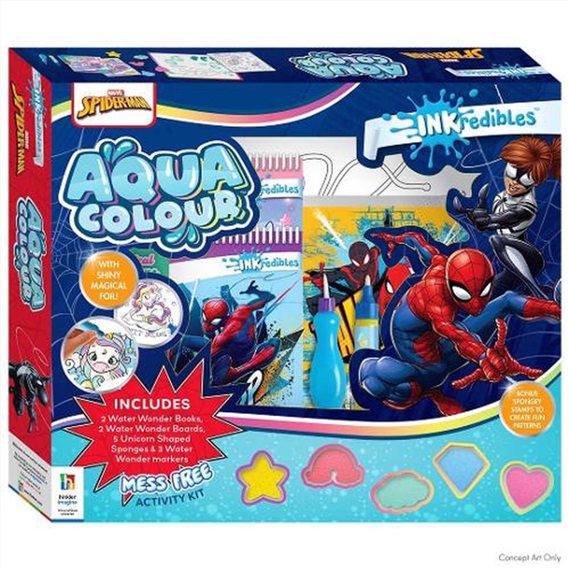 Inkredibles Aqua Colour Activity Kit Spider-Man/Product Detail/Arts & Craft