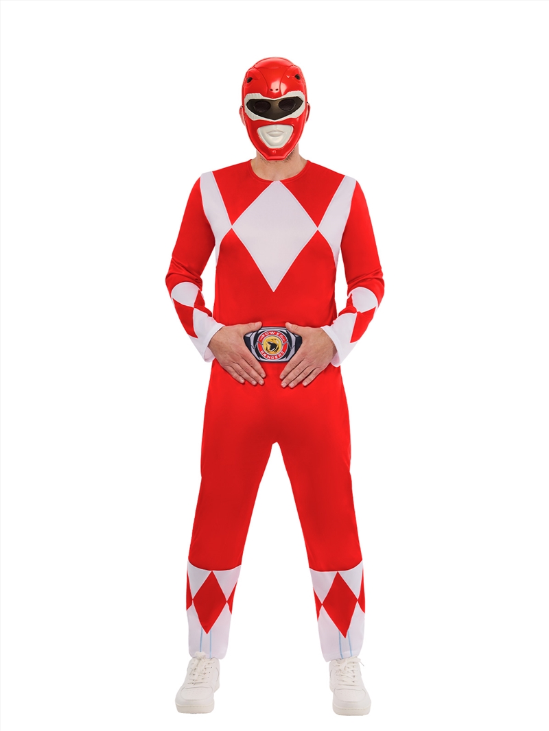 Power Rangers Red Adult Deluxe Costume - Size S/Product Detail/Costumes