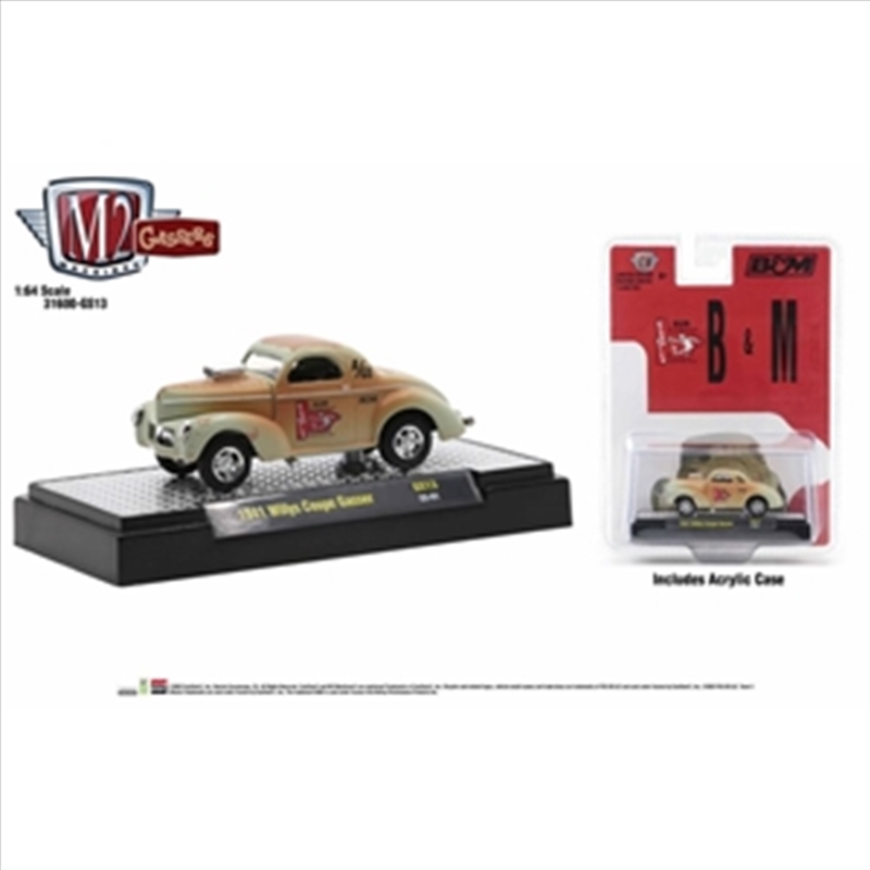 1:64 (12pcs) 1941 Willys Coupe Gasser B&M Automotive/Product Detail/Figurines