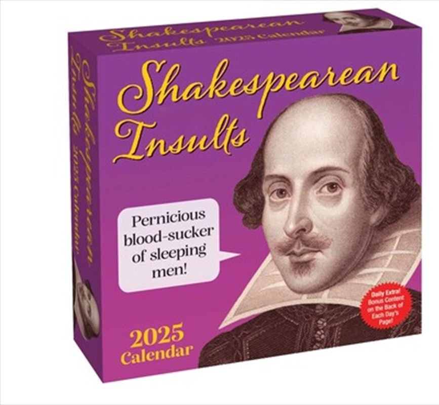 Shakespearean Insults 2025 Boxed Calendar/Product Detail/Calendars & Diaries