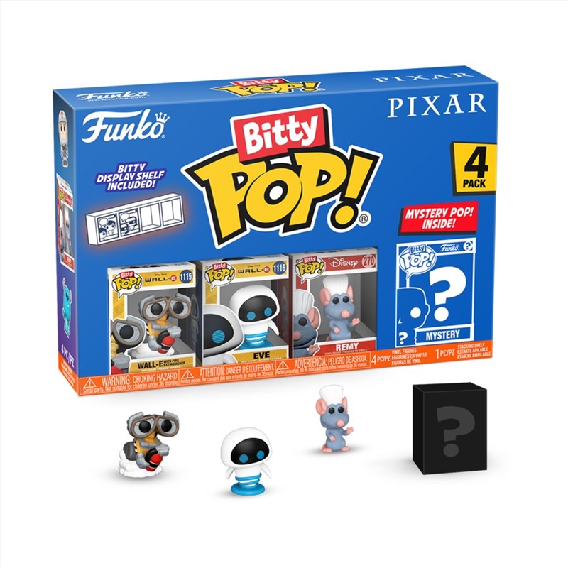 Pixar - WALL-E Bitty Pop! 4-Pack/Product Detail/Funko Collections