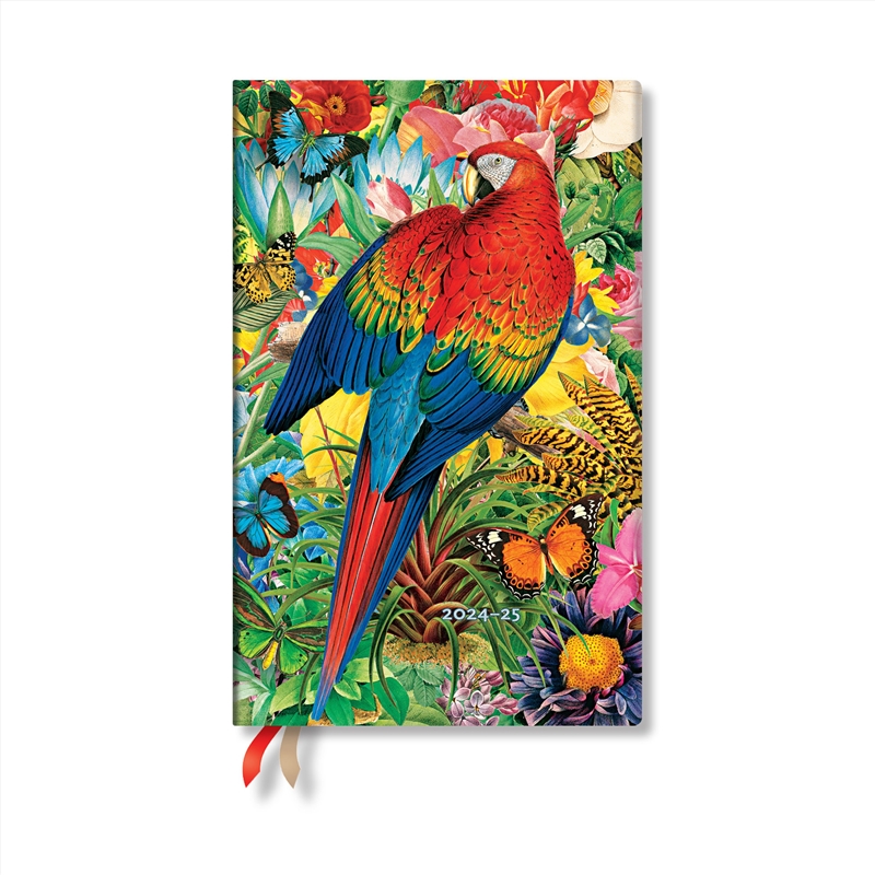 Tropical Garden (Nature Montages) Mini 12-month Day-at-a-time Hardback Dayplanner 2025 (Elastic Band/Product Detail/Stationery