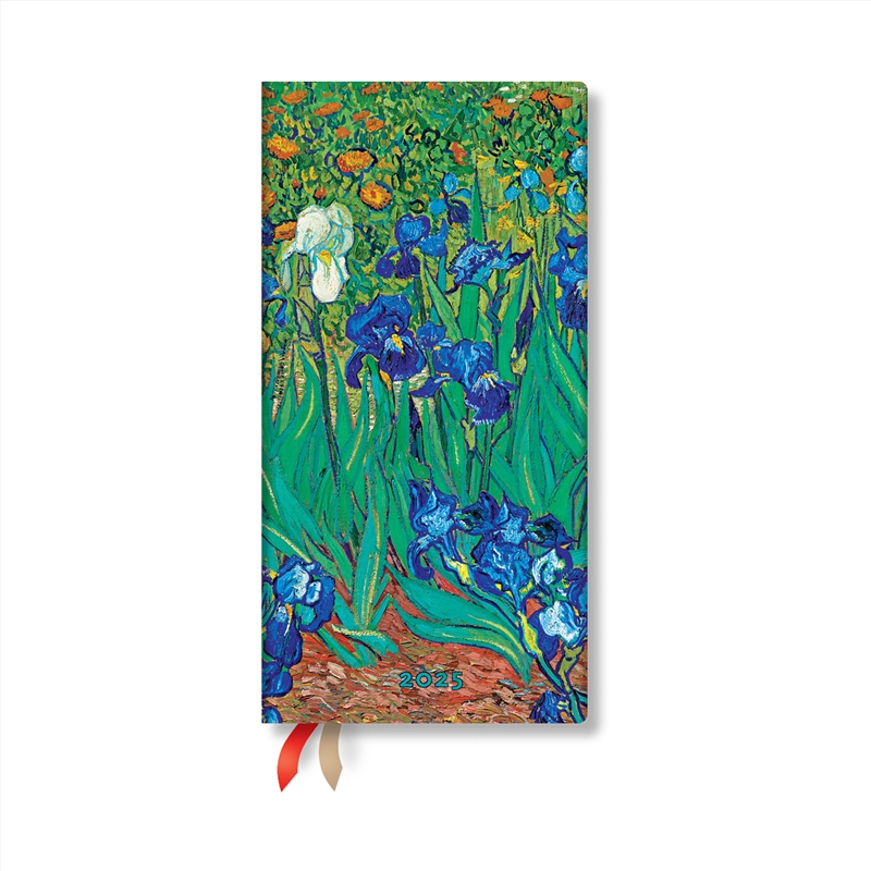 Van Gogh s Irises Slim 12-month Horizontal Hardback Dayplanner 2025 (Elastic Band Closure)/Product Detail/Stationery