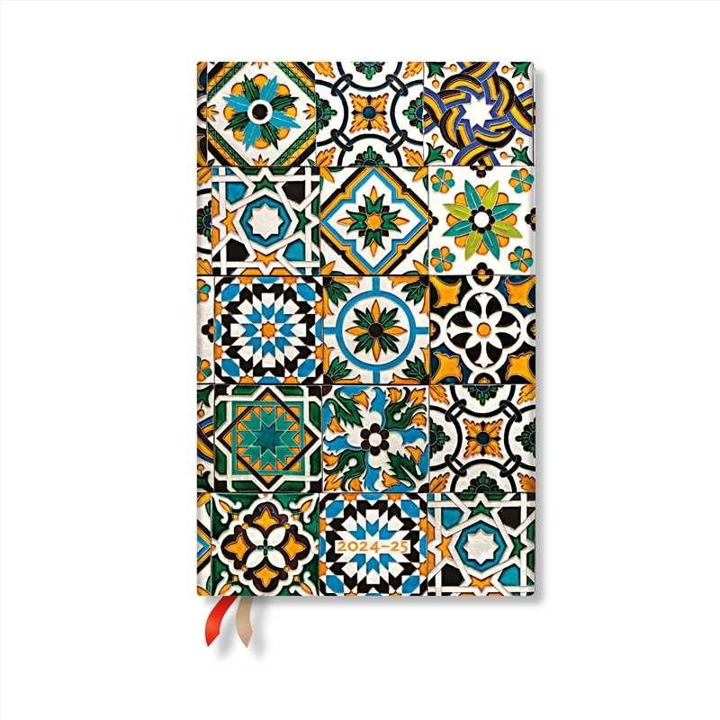 Porto (Portuguese Tiles) Maxi 12-month Horizontal Hardback Dayplanner 2025 (Elastic Band Closure)/Product Detail/Stationery