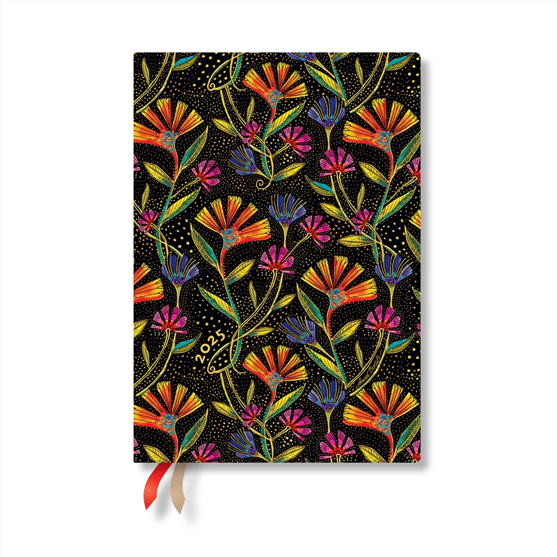 Wild Flowers (Playful Creations) Midi 12-month Day-at-a-time Softcover Flexi Dayplanner 2025 (Elasti/Product Detail/Stationery