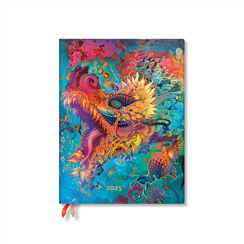 Humming Dragon (Android Jones Collection) Midi 12-month Horizontal Softcover Flexi Dayplanner 2025 (/Product Detail/Stationery