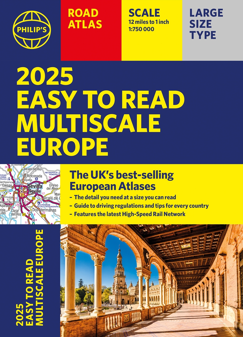 Philip's Easy to Read Multiscale Road Atlas of Europe/Product Detail/Geography