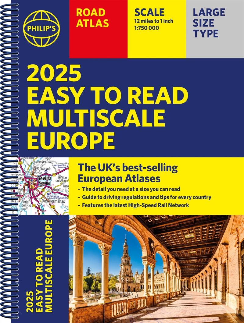 Philip's Easy to Read Multiscale Road Atlas of Europe/Product Detail/Geography