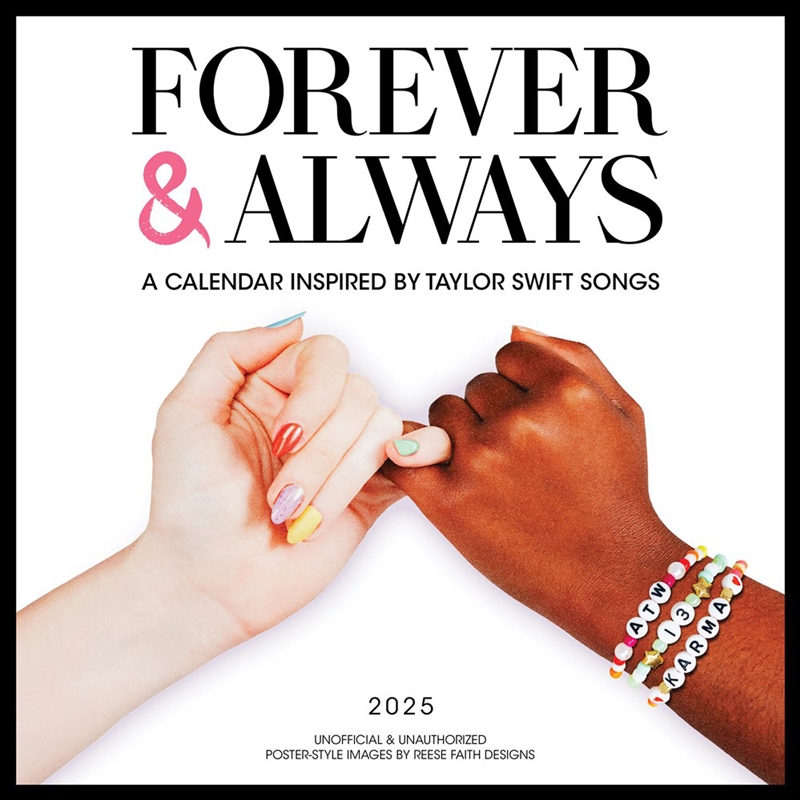 Forever & Always: A 2025 Wall Calendar Inspired by Taylor Swift Songs (Unofficial and Unauthorized)/Product Detail/Calendars & Diaries