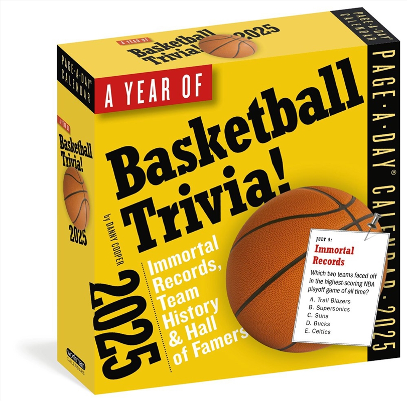 Year of Basketball Trivia Page-A-Day  Calendar 2025/Product Detail/Calendars & Diaries