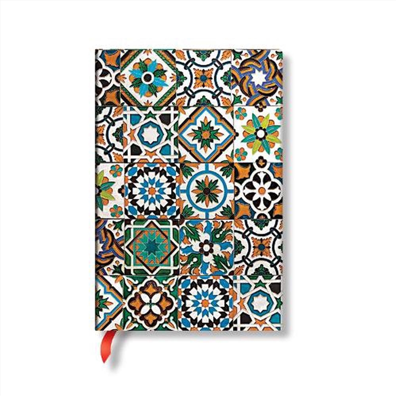 Porto (Portuguese Tiles) Mini Hardback Address Book (Elastic Band Closure)/Product Detail/Stationery