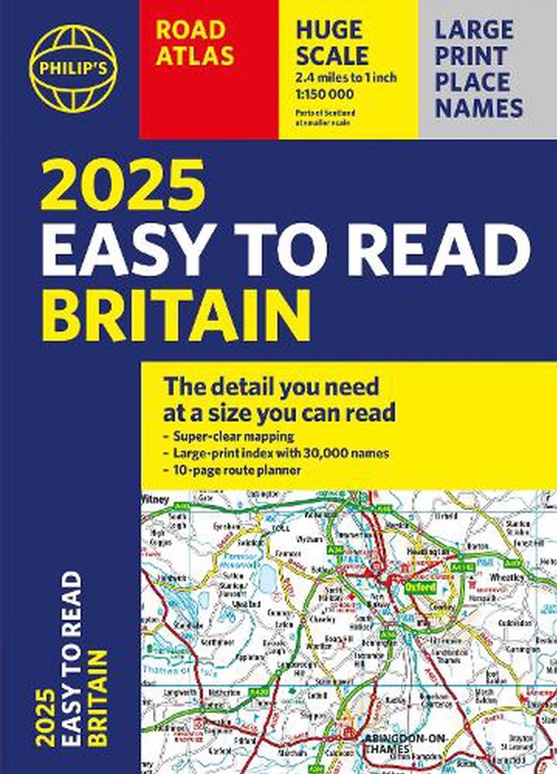 Philip's Easy to Read Road Atlas of Britain/Product Detail/Geography