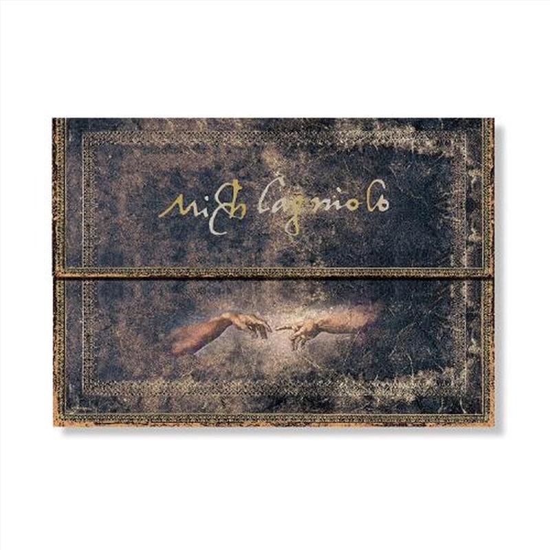 Michelangelo, Handwriting (Embellished Manuscripts Collection) Document Folder (Wrap Closure)/Product Detail/Stationery