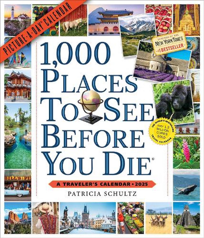 1,000 Places to See Before You Die Picture-A-Day  Wall Calendar 2025/Product Detail/Travel & Holidays