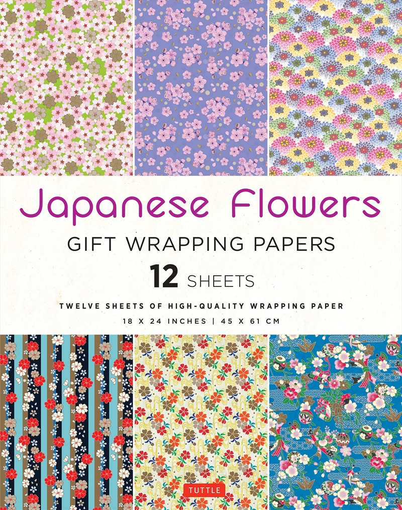 Japanese Flowers Gift Wrapping Papers 12 sheets/Product Detail/History