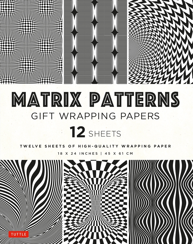 Matrix Patterns Gift Wrapping Papers  12 sheets/Product Detail/Stationery