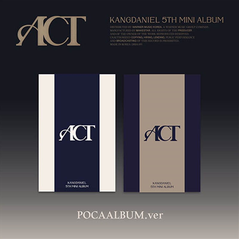 Kang Daniel - 5Th Mini Album [Act] (Poca Album) RANDOM/Product Detail/World