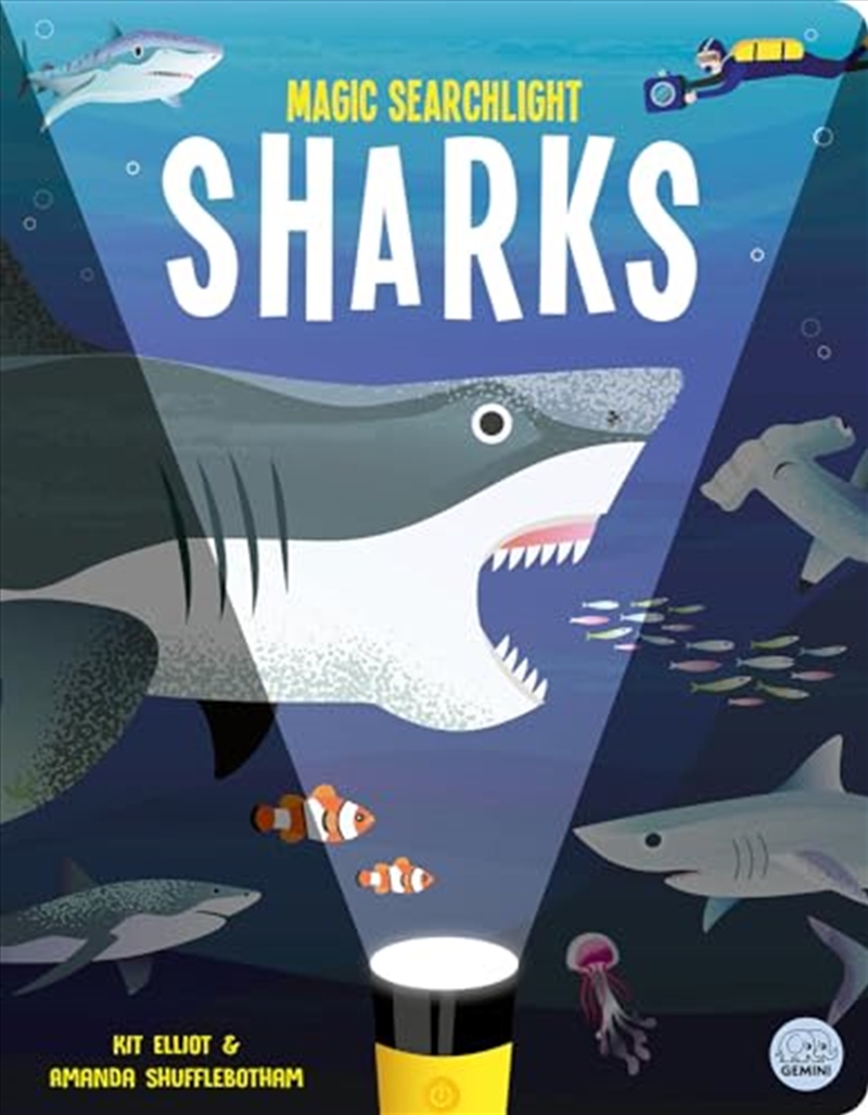 MAGIC SEARCHLIGHT - SHARKS/Product Detail/Kids Activity Books