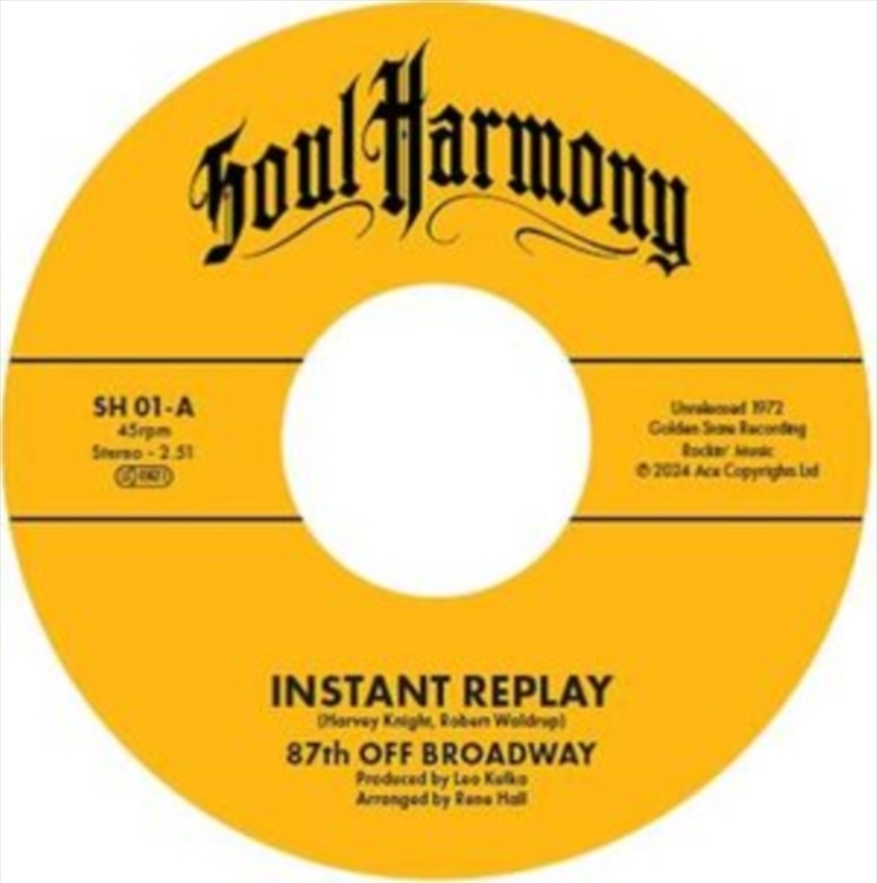 Instant Replay / I'M In Love/Product Detail/R&B