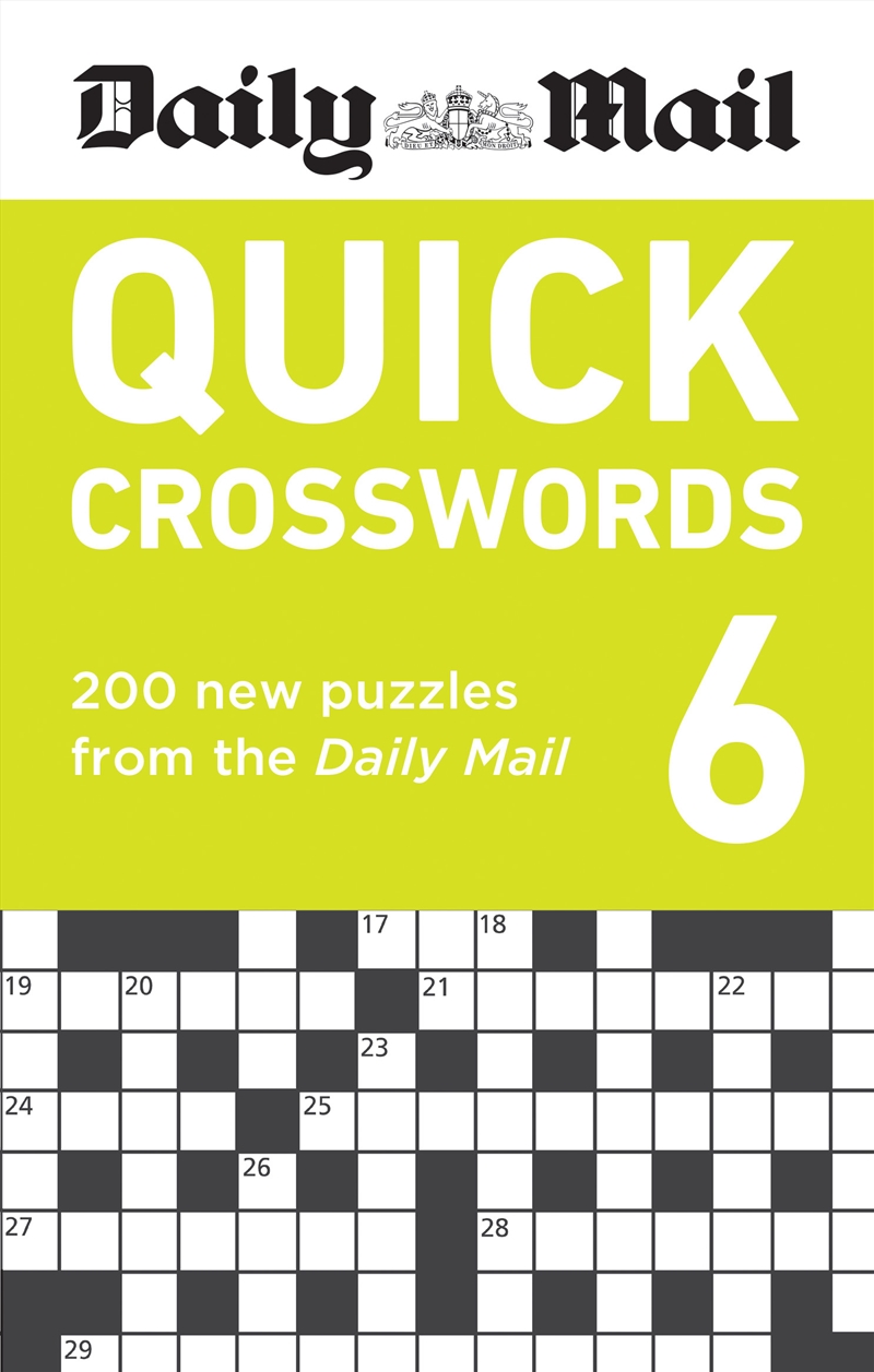 Daily Mail Quick Crosswords Volume 6/Product Detail/Adults Activity Books